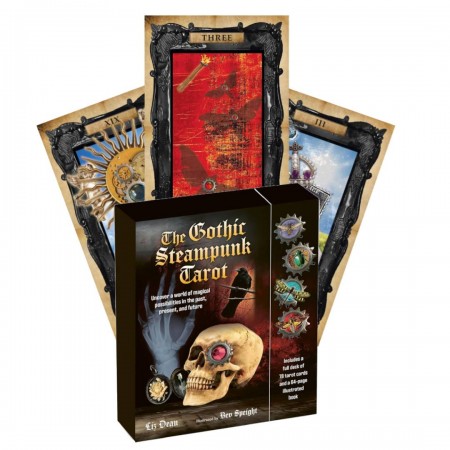 The Gothic Steampunk Tarot: kortų ir knygos rinkinys Cico Books